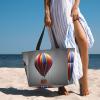 Hot Air Balloon Print Anti-Sand Beach Tote Bag,Versatile And Stylish For All Your Adventures view 2