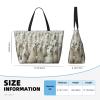 Cute Llama Print Spacious Hand-Held Tote,Sand-Resistant Beach Carry Bag For Fashionable Ladies view 4