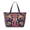 Bohemian Elephant Pattern Print Spacious Hand-Held Tote,Sand-Resistant Beach Carry Bag For Fashionable Ladies view 4
