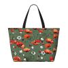 Poppy Flower Pattern Print Versatile Large Beach Travel Bag,Anti-Sand Beach Carry Bag For Various Needs view 2