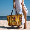 Ancient Egypt Tribe Series Print Spacious Travel Beach Bag,Versatile Anti-Sand Beach Tote,For All Your Needs view 2