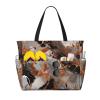 Marble Texture Copper Splatter Print Anti-Sand Beach Tote Bag,Versatile And Stylish For All Your Adventures view 1