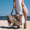Marble Texture Copper Splatter Print Anti-Sand Beach Tote Bag,Versatile And Stylish For All Your Adventures view 2