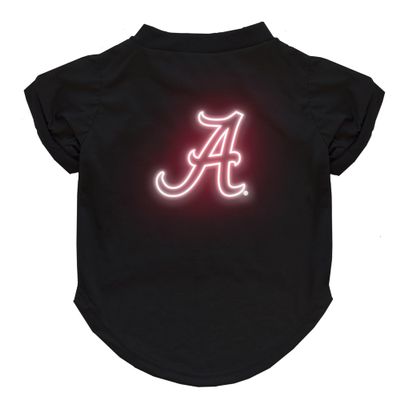 Littlearth NCAA Neon Pet T-Shirt Alabama Crimson Tide