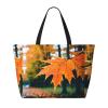 Autumn Pattern Print Spacious Hand-Held Tote,Sand-Resistant Beach Carry Bag For Fashionable Ladies view 2