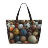 Sports Ball Print Spacious Travel Beach Bag,Versatile Anti-Sand Beach Tote,For All Your Needs view 2