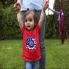 5T Red Toddler Cute Sunflower USA Flag Star & Stripes July 4th Toddler T-Shirt view 3