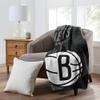 NORTHWEST Brooklyn Nets NBA Officially Licensed 6080 Raschel Blanket  All Team Logos & Colors  Extra-Large Game Day & Bedroom Throw for Fans & Decor view 1