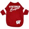 Pets First NCAA Wisconsin Badgers T-Shirt for Dogs & Cats. Size Small. Football/BASKTBALL Dog Shirt for College NCAA Team Fans. New & Updated Fashionable Stripe Design view 1
