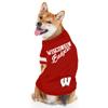 Pets First NCAA Wisconsin Badgers T-Shirt for Dogs & Cats. Size Small. Football/BASKTBALL Dog Shirt for College NCAA Team Fans. New & Updated Fashionable Stripe Design view 3