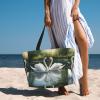 Beautiful White Swans On The Lake Print Anti-Sand Beach Tote Bag,Versatile And Stylish For All Your Adventures view 2