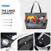Old License Picture Print Spacious Hand-Held Tote,Sand-Resistant Beach Carry Bag For Fashionable Ladies view 3