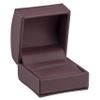ALLUREPACK Luxury Dome-Shape Leather Ring Box - Ring Gift Box for Engagement, Proposal, Wedding Day - Jewelry Box with Cream Ribbed Outer Box & Matching Bow Ribbon - Small Ring Case for Men & Women view 2