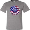 2T Oxford Toddler Cute Sunflower USA Flag Star & Stripes July 4th Toddler T-Shirt view 4