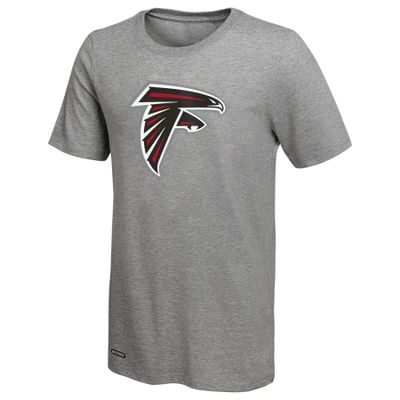 Outerstuff NFL Men's Primary Stadium Logo Short Sleeve T-Shirt, Atlanta Falcons Grey, X-Large