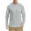 Sun Shirts for Men Hoodie UV Protection Breathable Long Sleeve Shirts Lightweight Quick Dry SPF Hiking Fishing Shirts view 1