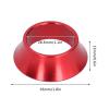 Sunicon 2Pcs Bike Headset Spacer,CNC Aluminium Alloy 15mm Taper Washer Bike Front Fork Conical Stem Spacers for Road Mountain Bike (Red) view 2