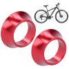 Sunicon 2Pcs Bike Headset Spacer,CNC Aluminium Alloy 15mm Taper Washer Bike Front Fork Conical Stem Spacers for Road Mountain Bike (Red) view 4