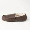 Amazon Essentials Men's Memory Foam Moccasin Slippers, Dark Brown Faux Leather, 8 view 2