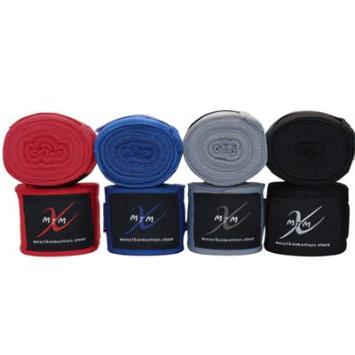4 Pair Variety Pack Premium Cotton Hand Wraps for Muay Thai, Boxing, Kickboxing, MMA - 180" (4.5m) and 120" (3m) (180" (4.5m))