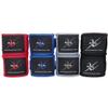4 Pair Variety Pack Premium Cotton Hand Wraps for Muay Thai, Boxing, Kickboxing, MMA - 180" (4.5m) and 120" (3m) (180" (4.5m)) view 3