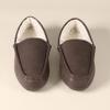 Amazon Essentials Men's Moccasin Slippers, Dark Brown Faux Leather, 9 view 3