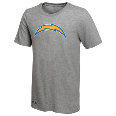 Outerstuff NFL Men's Primary Stadium Logo Short Sleeve T-Shirt, Los Angeles Chargers Grey, Large