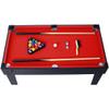 5-in-1 Multi-Game Table - Billiards, Push Hockey, Foosball, Ping Pong, and Basketball (black/red) view 4