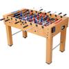 54-Inch Hurricane Foosball Table for Family Game Rooms with Light Cherry Finish, Analog Scoring and Free Accessories (brown)