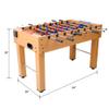 54-Inch Hurricane Foosball Table for Family Game Rooms with Light Cherry Finish, Analog Scoring and Free Accessories (brown) view 2