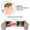 Dwrepo Sports Headbands for Men Women Sports Sweatband Merry Christmas Hairband Moisture Wicking Head Bands, Black view 4