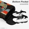 NQLYUT Drawstring Backpack Sports Gym Bag Resistant Sackpack Orange Red Eyes Cat String Bag for Women Men, 45.5x41.5x36cm view 4