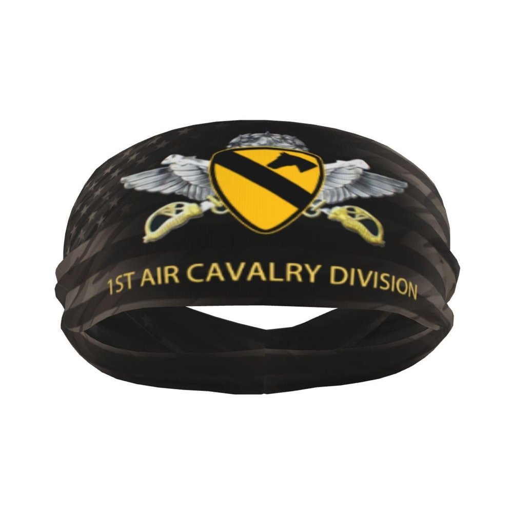 Piguncle Air Cavalry Division Air Cav 1 Sports Sweatband Defense Zone: Premium Quality Headbands for Active Lifestyles