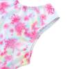 HOZIY Gymnastics Leotards for Girls 2t 3t Tumbling Outfits Tie Dye Flower Floral Biketard Pink White Blue Yellow Dance Clothing Toddlers Sparkly view 4