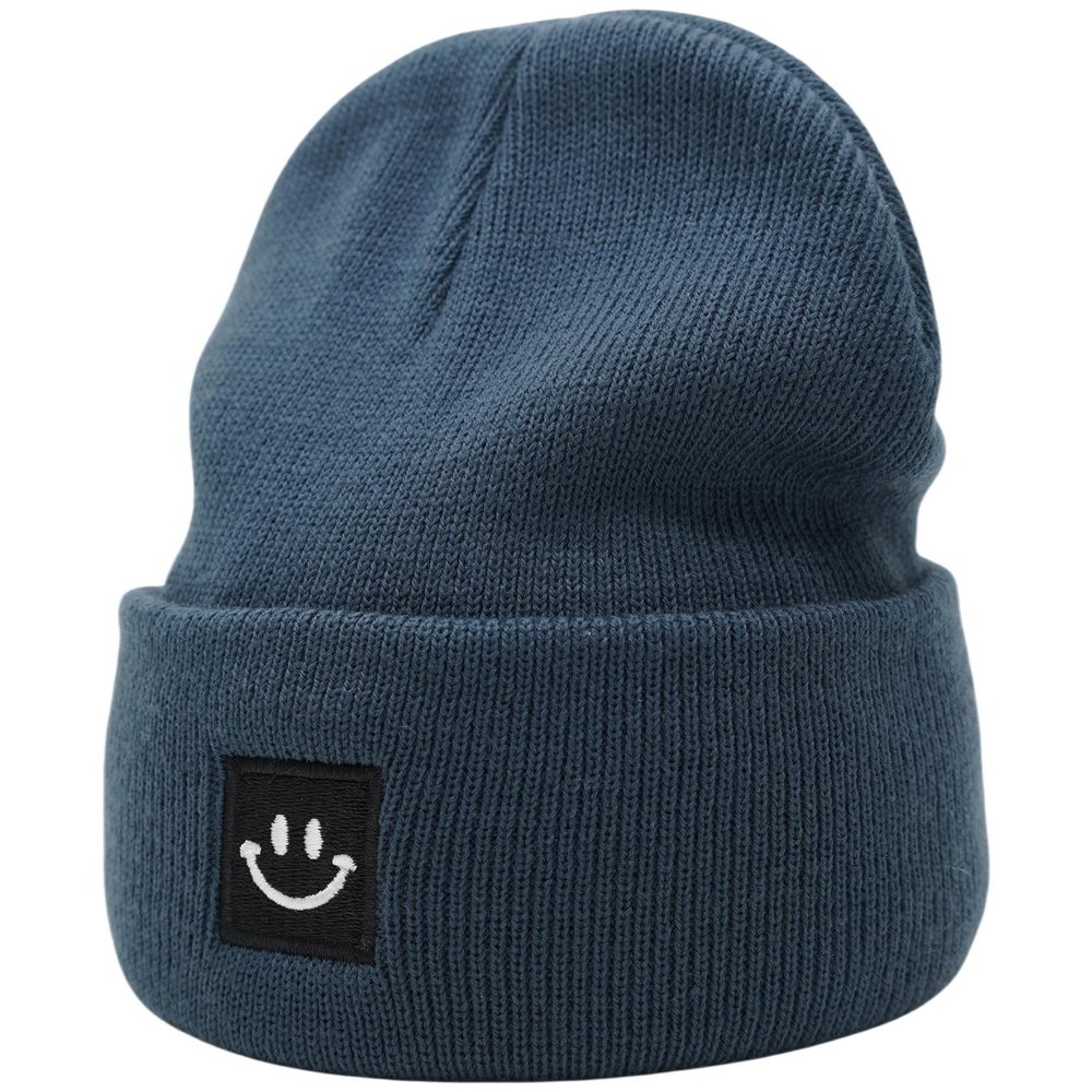 55cube Baby Beanie 0-6 Months Dark Blue Green