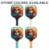 KUAVETO Carbon Fiber Pickleball Paddles Set, All The DIY Fun You can Have with Sugar Skull-BN475 Pattern Custom Made Honeycomb Polymer Core- Includes 2 Paddles, 4 Balls, and a Carry Bag view 2