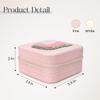SANDJEST Personalized Jewelry Box, Pink Travel Jewelry Box with Initial J, Small Monogrammed Jewelry Case Organizer for Girls Women Teen Kids, Mini Travel Essentials Gifts for Birthday Christmas view 2