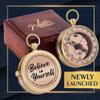MYSTICKRAFT to My Son Engraved Pocket Compass | 2025 College Graduation Gifts for Him | Gift for Son | High School Graduation Compass | Promotion Gift view 3