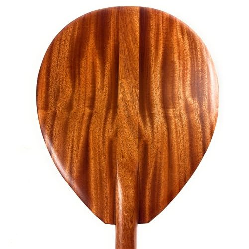 Tikimaster Hot Magma Premium Outrigger Paddle 50 inch with T-Handle - Made in Hawaii | #koa7318