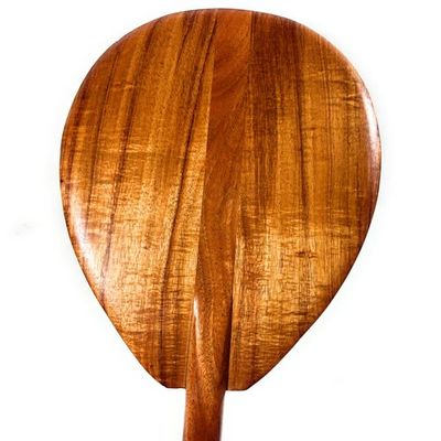 Tikimaster Golden Koa Outrigger Paddle 50 inch with T-Handle - Made in Hawaii | #koa7319