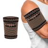 CUAPVPA Copper Bicep Compression Sleeve 1 Pair,Bicep Tendonitis Brace,Triceps Sleeves for Upper Arm Support,Weightlifting,Fit for Men and Women (GOLD, Large) view 1
