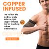 CUAPVPA Copper Bicep Compression Sleeve 1 Pair,Bicep Tendonitis Brace,Triceps Sleeves for Upper Arm Support,Weightlifting,Fit for Men and Women (GOLD, Large) view 3