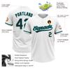White Aqua Black Mens Softball Uniforms Baseball Bulk Jerseys Two Button Pullover Softball Jerseys for Adult Slowpitch Custom Team Jersey view 2