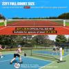 BAGAIL Portable Pickleball Net Set, 22 FT Regulation Size Pickle Ball Net with Ball Collector, Carry Bag, Easy Setup for Outdoor Indoor Driveway - White view 2