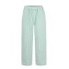 Linen Pants for Women Baggy Trousers Capri Pants Summer Floral Printed Palazzo Lounge Pants Plus Size High Waisted Straight Leg Palazzo Pants Drawstring Petite Summer Beachwear view 4