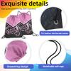 6 Pcs Cheer Drawstring Backpack Cheerleading Drawstring Bag Cheer Accessories Gifts for Cheerleaders (Pink) view 2