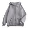 AAZJSS Women Zip Up Hoodie Fleece Spring Fall Fashion 2026 Long Sleeve Sweatshirts with Pocket 01-Light Gray Large view 3