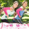 Zhehao 18 Pairs Breast Cancer Awareness Sleeves Pink Ribbon Arm Sleeves Compression Sports Cooling Arm Sleeves for Women (Pink,X-Small) view 3