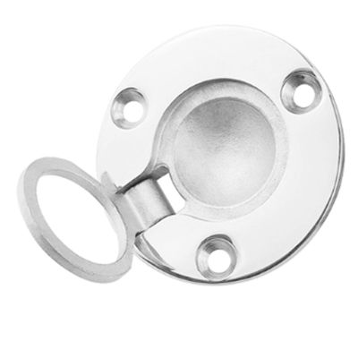 Recessed Boat Hatch Latch Cabinet Flush Mount Lifting Ring Pull Handle for Fishing Boat
