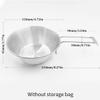 CAKEEYUM Travel Sierra Cup Camping Tableware Equipment Bowl Set Backpacking 304 Stainless Steel Carry Fold Sturdy Measuring 500ml 2PCSTravel Sierra Cup Camping Bowl Folding Tabl view 3